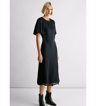 Pepe Jeans Sort Marlango-kjole