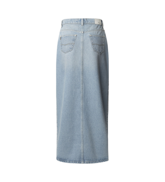 Pepe Jeans Maxirock Hw Stud blau