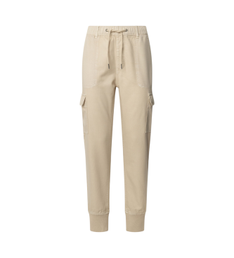 Pepe Jeans New Crusade jogger hlače bele barve