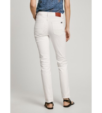 Pepe Jeans Pantaln 5 bolsillos fit slim Thelma blanco