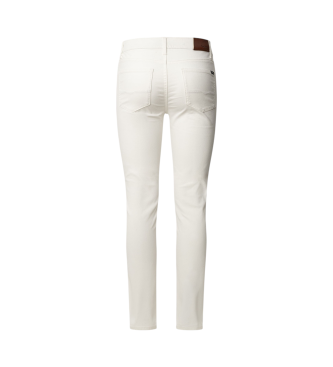 Pepe Jeans 5 pocket slim fit broek Thelma wit