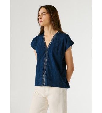 Pepe Jeans Maglietta blu navy Mila