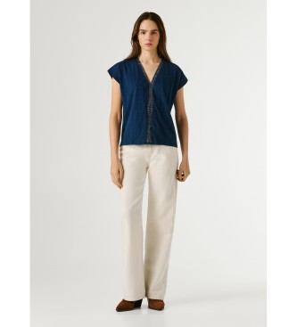 Pepe Jeans Maglietta blu navy Mila
