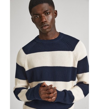 Pepe Jeans Miles pullover hvid, navy