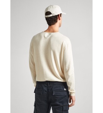 Pepe Jeans Beżowy sweter Miller
