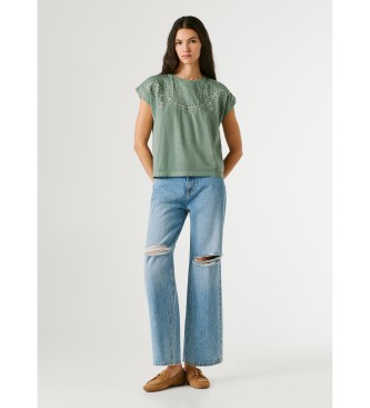 Pepe Jeans T-shirt vert Mina