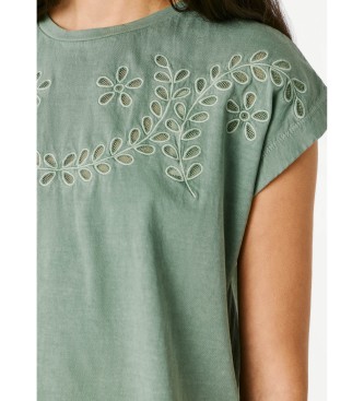 Pepe Jeans T-shirt vert Mina