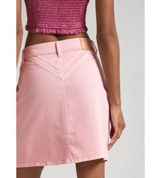 Pepe Jeans Short denim regular fit skirt pink