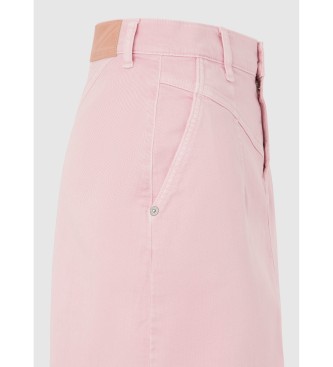 Pepe Jeans Short denim regular fit skirt pink