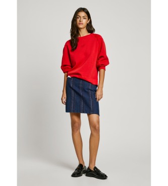 Pepe Jeans Navy Weave Skirt