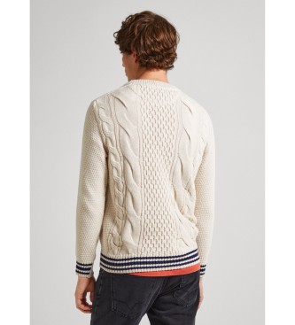 Pepe Jeans Beżowy sweter Murphy