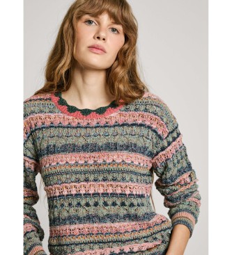 Pepe Jeans Wielokolorowy sweter Nadja