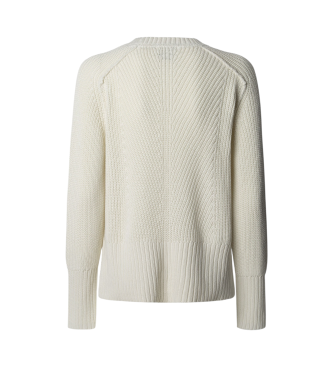 Pepe Jeans Sweter Nila off white ecru