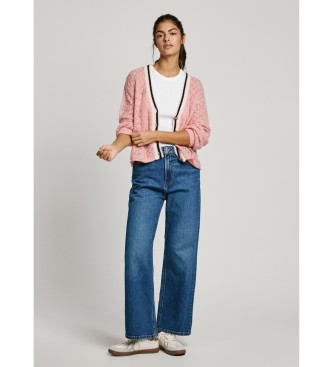 Pepe Jeans Casaco de malha Noe rosa