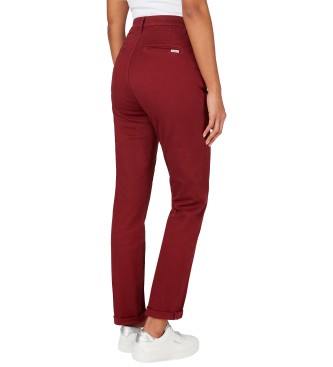 Pepe Jeans Kastanienbraune Nora Chino-Hose