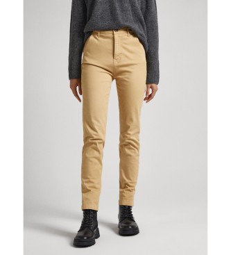 Pepe Jeans Nora beige chino trousers