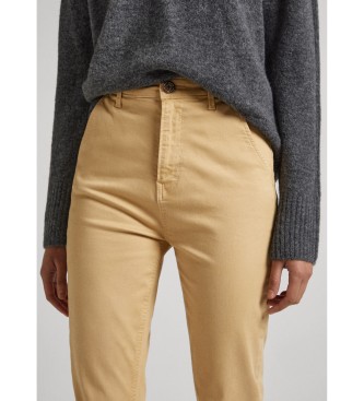 Pepe Jeans Nora beige chino broek