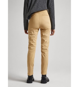 Pepe Jeans Nora beige chino broek