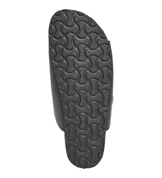 Pepe Jeans Skórzane sandały Oban Block w kolorze czarnym