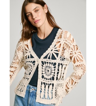 Pepe Jeans Strickjacke Olympia wei