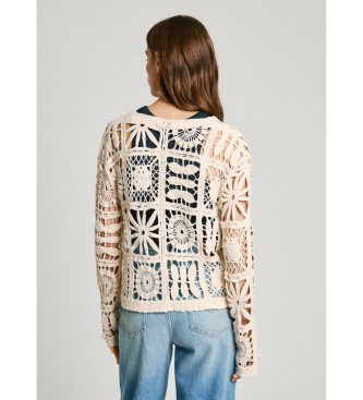 Pepe Jeans Strickjacke Olympia wei