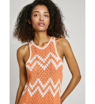 Pepe Jeans Short dress Oriana orange