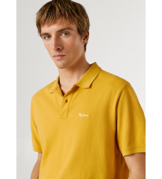 Pepe Jeans Oscar mustard polo shirt