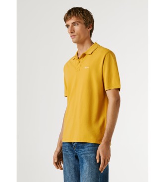 Pepe Jeans Oscar mustard polo shirt
