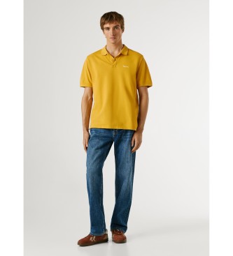 Pepe Jeans Oscar mustard polo shirt
