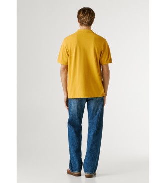 Pepe Jeans Oscar mustard polo shirt