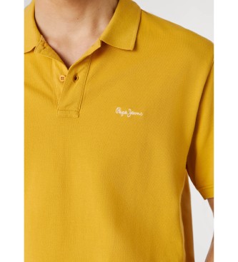 Pepe Jeans Oscar mustard polo shirt