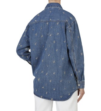 Pepe Jeans Overshirt niebieski