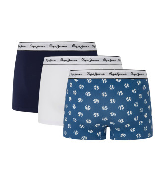 Pepe Jeans Pack 3 Boxer shorts Dot blue, white, navy