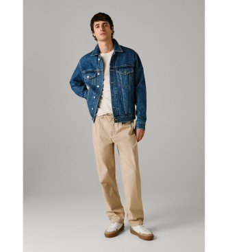 Pepe Jeans Pantaloni larghi e rilassati in popeline 