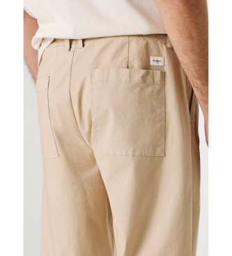 Pepe Jeans Pantaloni larghi e rilassati in popeline 