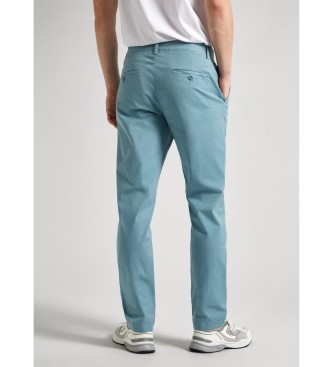 Pepe Jeans Niebieskie spodnie chino slim