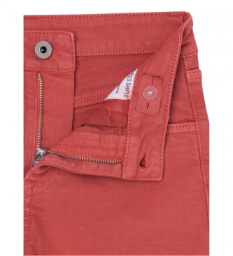 Pepe Jeans Spodenki Patty Shorts czerwone