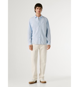 Pepe Jeans Pau bl� skjorte