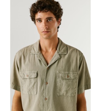 Pepe Jeans camicia verde Paulo