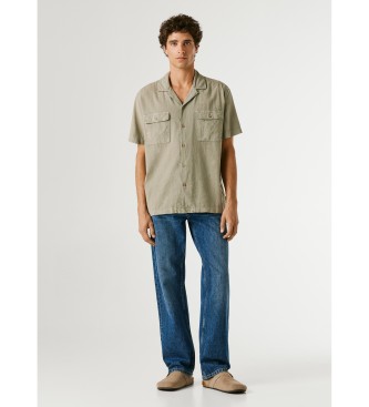 Pepe Jeans camicia verde Paulo