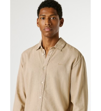 Pepe Jeans Payton beigefarbenes Hemd