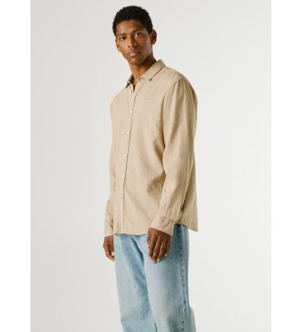 Pepe Jeans Payton beigefarbenes Hemd