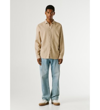 Pepe Jeans Payton beigefarbenes Hemd