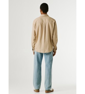Pepe Jeans Payton beigefarbenes Hemd