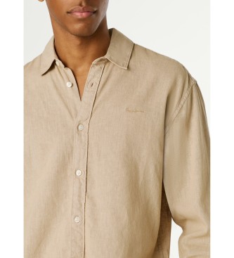 Pepe Jeans Payton beigefarbenes Hemd