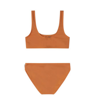 Pepe Jeans Bikini aus leichtem und dehnbarem orangefarbenem Stoff