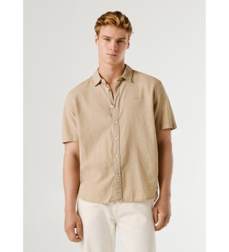 Pepe Jeans Camisa Percy beige