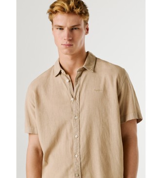 Pepe Jeans Camisa Percy beige