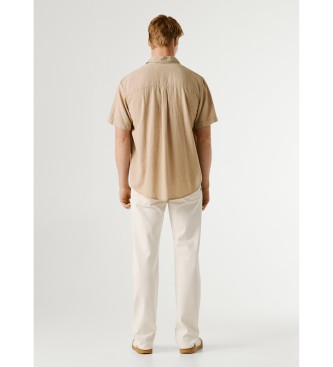 Pepe Jeans Camisa Percy beige