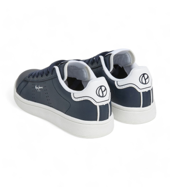 Pepe Jeans Player Basic Sneakers i lder marinbl